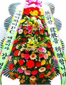 고급형 3단화환1(실제가10만)